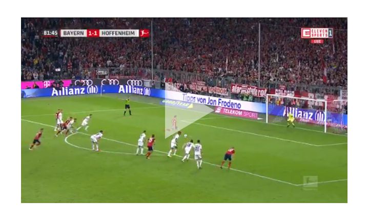 Lewandowski strzela gola z Hoffenheim! 2-1 [VIDEO]